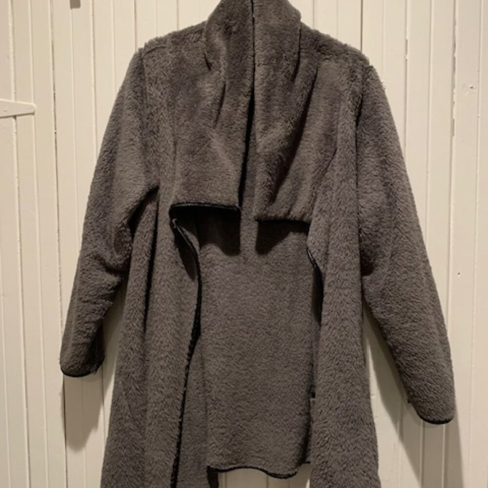Cozy and warm, brown chenille jacket